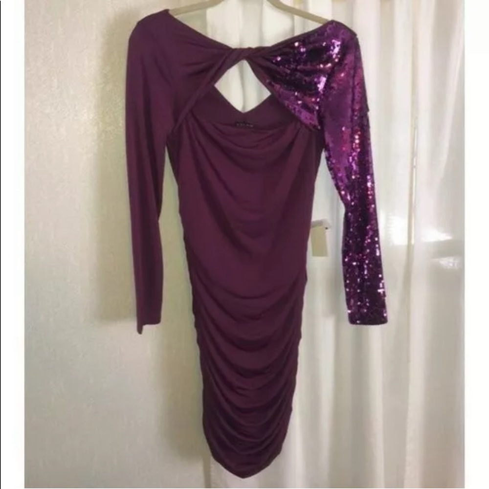 One Shoulder Sequin Dress